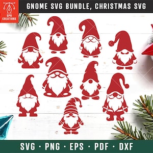 Kabouter SVG-bundel, kerstkabouters SVG, kabouter gesneden bestand, schattige kabouters SVG, Merry Christmas Svg, kabouter Png, kabouter clipart, kabouter silhouet Dxf