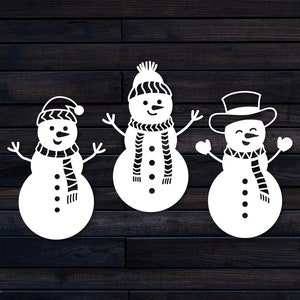Snowman SVG, Snowman Clipart, Snowman Cut File, Christmas Snowman SVG, Snowman Ornament SVG, Christmas Svg, Christmas Snowman Png