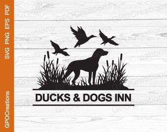 Duck Hunting SVG, Hunting Dog Monogram SVG, Hunting Season SVG, Hunting Cut File, Duck Hunting Png Clipart, Duck Hunting Dog Pointer Svg