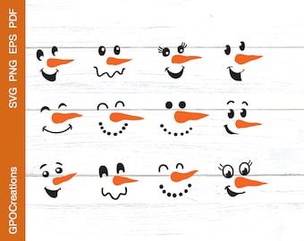 Snowman Face SVG, Snowman Faces SVG, Snowman SVG, Christmas Snowman Svg, Snowman Cut File, Christmas Cut File, Snowman Clipart, Snowman Png