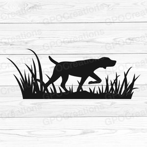 Perro de caza SVG, perro de caza Pointer, SVG de caza, clipart de caza, papá cazando Svg, ido de caza Svg, caza de patos Svg, caza y pesca