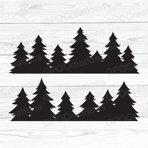 Foresta in formato SVG, foresta di pini in formato SVG, alberi di pino in formato SVG, albero foresta in formato Svg, foresta Silhouette Svg, campeggio in formato SVG, foresta all'aperto in formato SVG, foresta Png