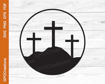 Calvary Crosses SVG, Calvary Cross SVG, Calvary Crosses Cut File, Cross SVG, Cross Clipart, Cross Silhouette, Cross Png, Calvary Crosses Png
