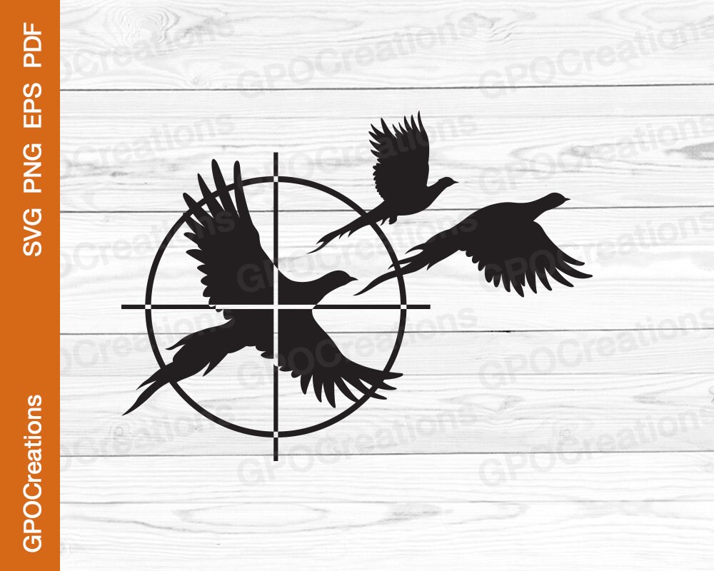 Pheasant SVG, Pheasant Hunting SVG, Hunting SVG, Hunter Svg, Dad Hunting Svg, Bird Hunting Svg, Hunting Season Svg, Pheasant Hunting Png