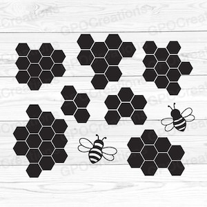 Honeycomb SVG, Honey SVG, Honey Bee SVG, Beekeeper Svg, Beekeeping Svg, Hexagon Svg, Bee Svg, Bee Png, Honeycomb Clipart, Honeycomb Graphics