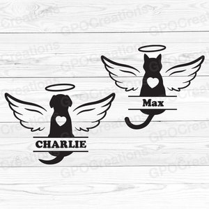 Huisdier hond en kat Memorial SVG bundel, huisdier verlies SVG bundel, hond verlies SVG, hond Memorial SVG, Cat Memorial SVG, hond geheugen SVG, huisdier liefde SVG