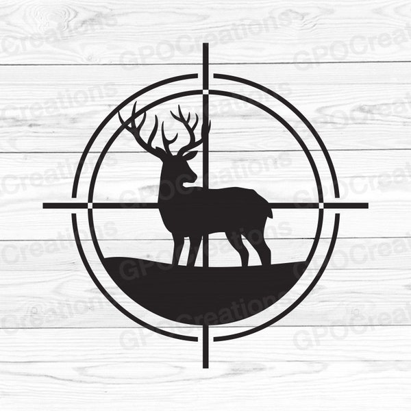 Deer SVG, Deer Hunting Svg, Hunter SVG, Deer Clipart, Antlers SVG, Deer Silhouette, Deer Svg Cut File, Outdoors Svg, Dad Hunting Svg