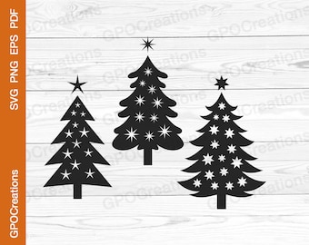 Christmas Trees SVG, Christmas Tree SVG, Merry Christmas SVG, Pine Trees Svg, Christmas Tree Png, Christmas Svg, Christmas Tree Clipart