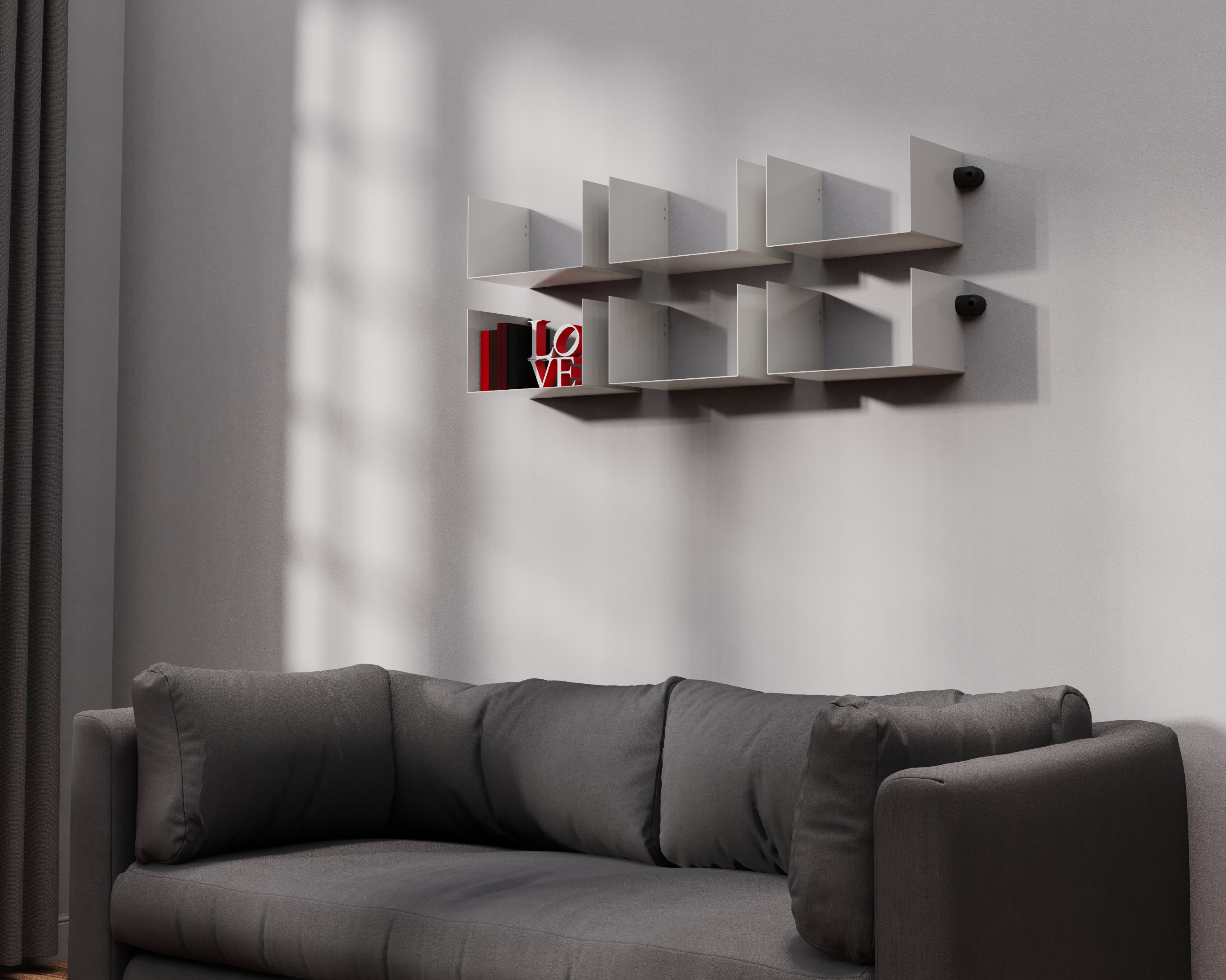 Modern Floating BookShelf Sturdy White wall Shelf for Books Etsy
