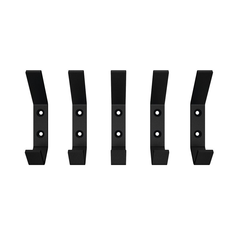 Wall Coat Hook Modern Black Metal Coat Hooks Coat Towel Etsy UK