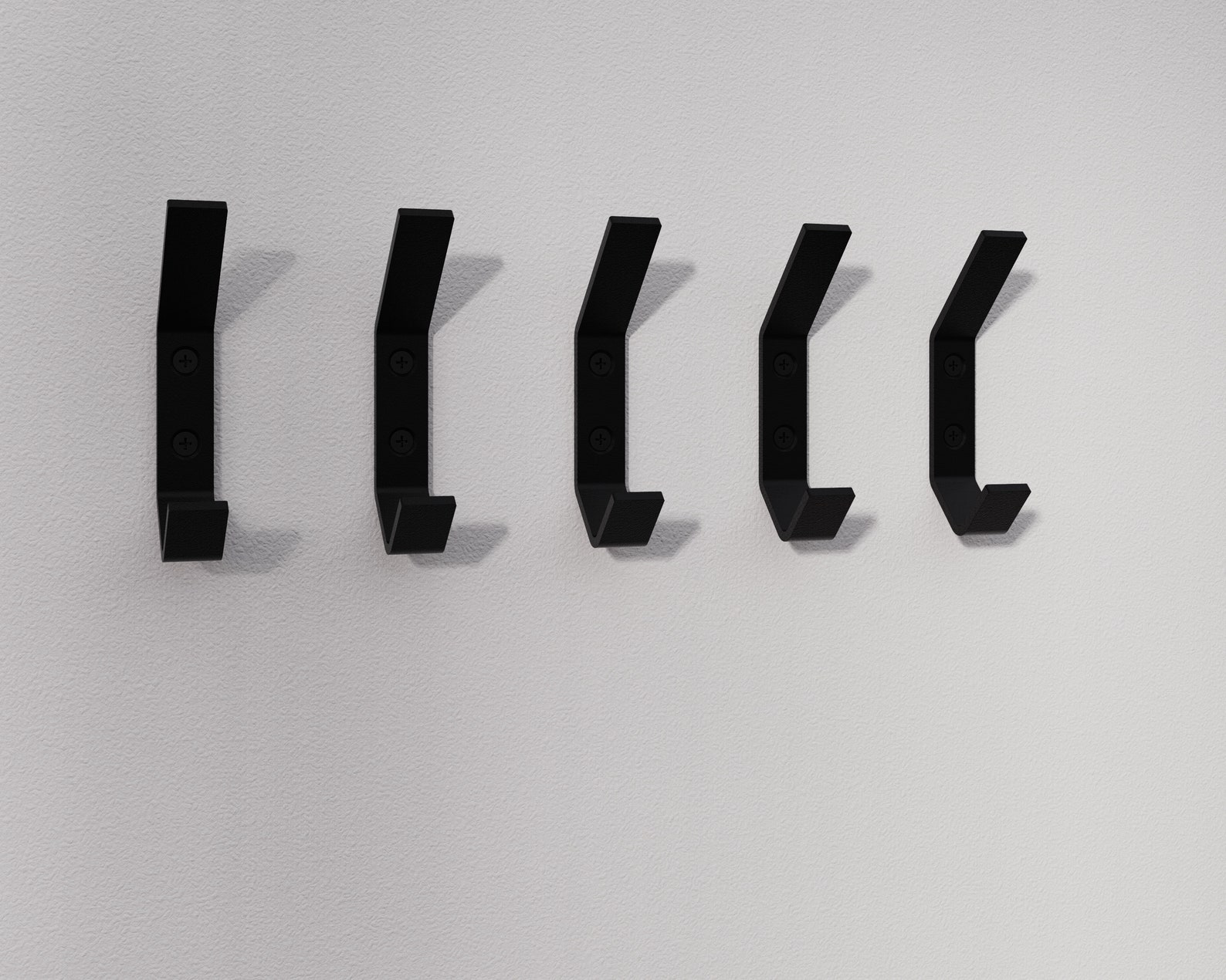 Wall Coat Hook Modern Black Metal Coat Hooks Coat Towel Etsy UK