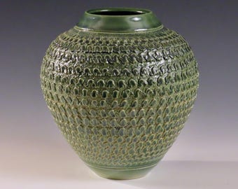 Oribe Scallop Vase by Lee Middleman