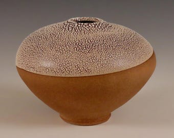 Crackle Gold Globe Vase by Lee Middleman