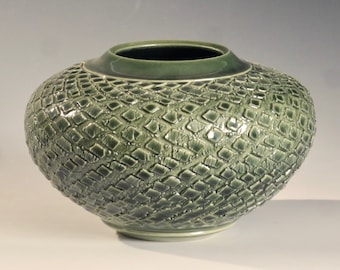 Oribe Diamond Globe Vase by Lee MIddleman