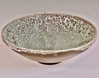 Blue-Green Crater Bowl by Lee Middleman