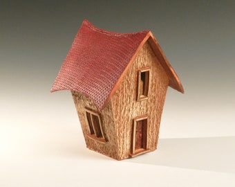 Red Roof Country Cottage by Lee Middleman