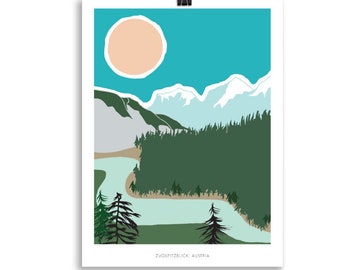 Zugspitzblick, Austria Art Print