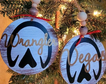 Personalized Pet Print Ornaments / Stocking Tag
