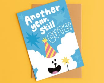 Lustige Geburtstagskarte: Snarky Cake, Alcantara (Digitaler Download, PDF Karte 13 x 18 cm )