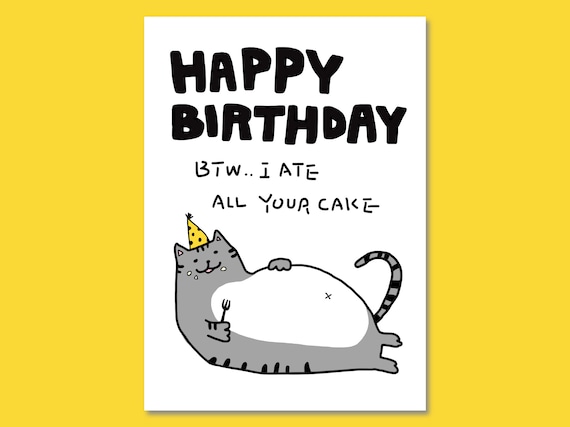 Chubby Cat | Greeting Card Chubby Cat | Greeting Card