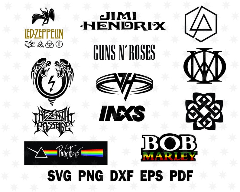 Kiss Band svg. Rock band svg. Rock Band Cut Files. Rock Band | Etsy