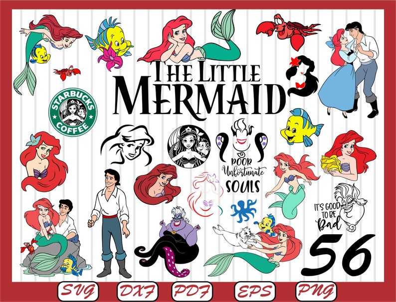 Free Free 132 Little Mermaid Svg Etsy SVG PNG EPS DXF File