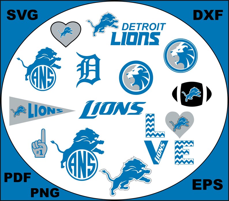 Free Free 253 Vector Detroit Lions Svg SVG PNG EPS DXF File