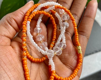 Waist bead - Orange Bliss