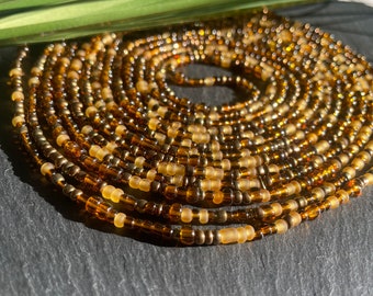 Earth Waist Bead II  Braun + Bronze + Hellbraun