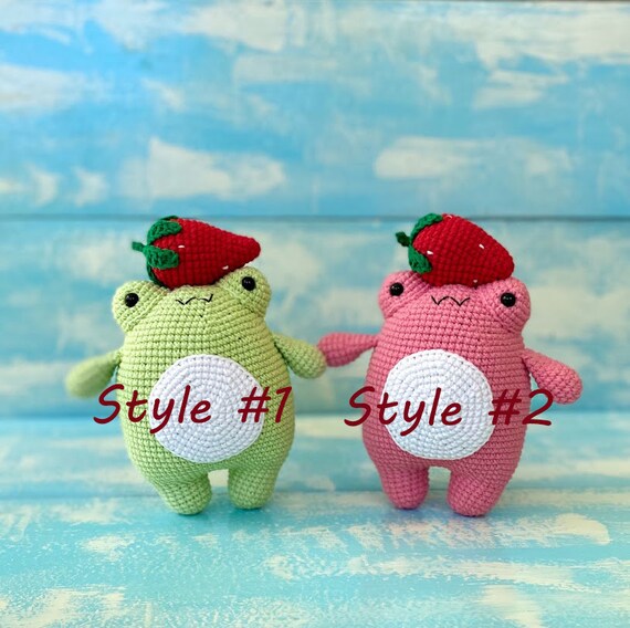 Adorable Strawberry Frog Plush Toy - Perfect Gift for Kids!