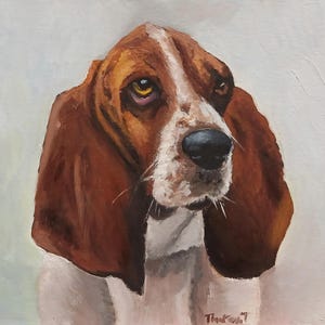 Custom pet portrait,cat oil portrait,Pet oil painting, Dog artwork, Dog memorial,Cat Portrait. Personalized pet portrait from your photo