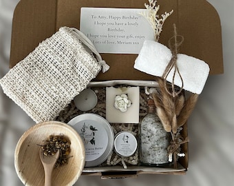 Gepersonaliseerde spa-cadeauset: zelfverzorgingsmand