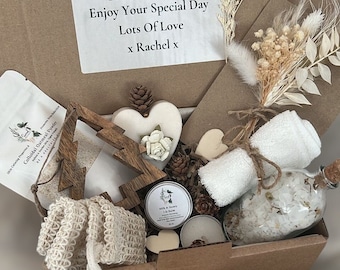 Care package for women pamper spa gift set for birthday hamper pamper vegan zero waste skincare set natural soap by Surreal Wellness