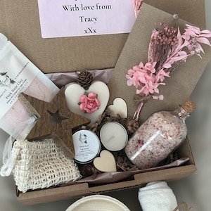 Conjunto de presente de cesta aconchegante para seu banho e beleza, spa e pacote de cuidados de relaxamento, vegano, conjunto de cuidados naturais para a pele sem desperdício para mulheres