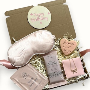 REGALOS PARA MIMARSE PARA ELLA, Caja de regalo de bienestar para cumpleaños, agradecimiento, desestresarse, relajarse y seguir adelante, buena suerte, abrazo en una caja, caja de cuidado personal