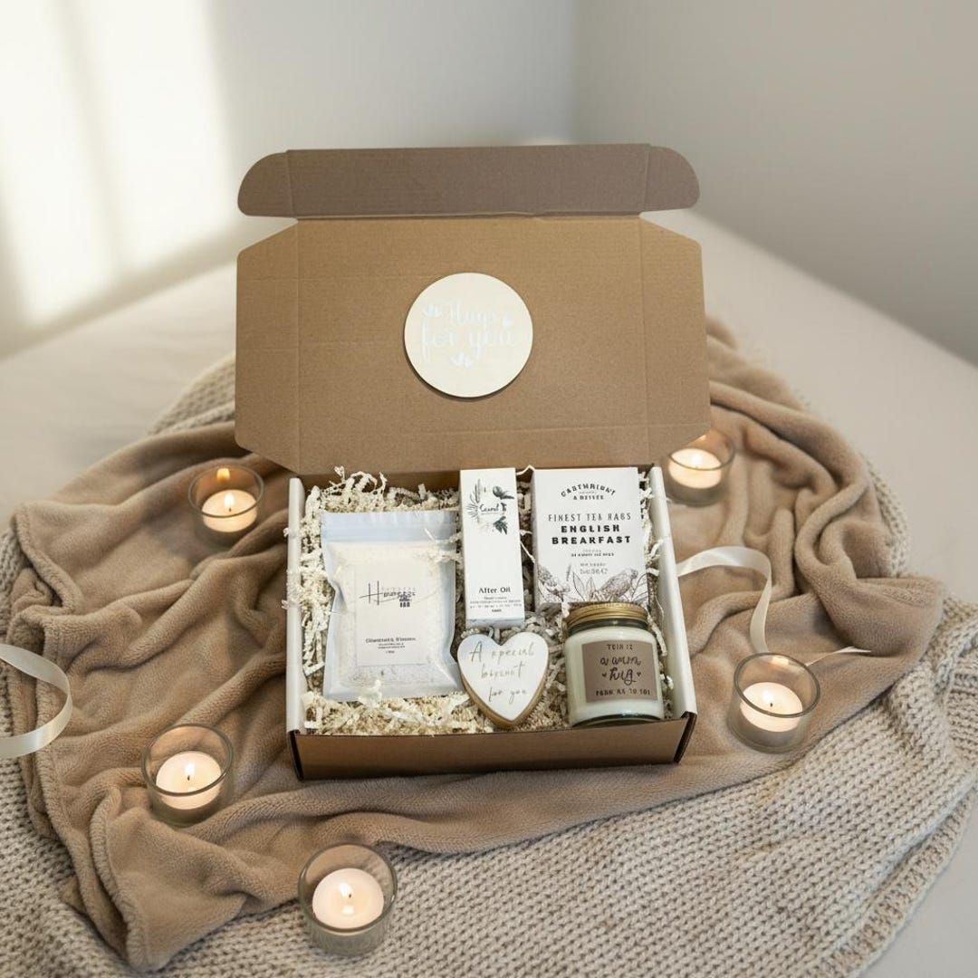 WARM HUGS Get Well Soon Hug in a Box Care Package Grief Gifts for Loss ...