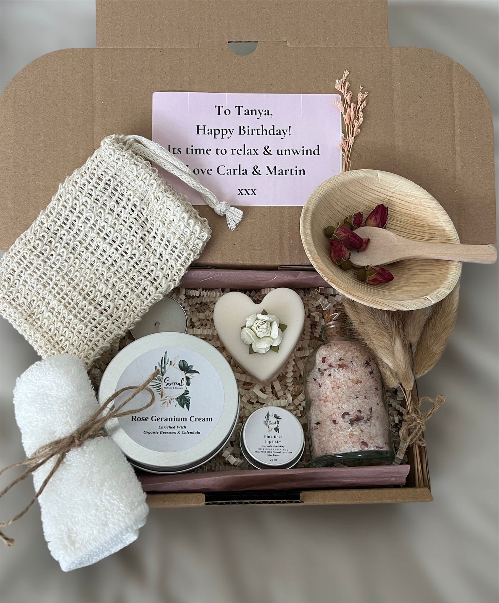 Organic vegan zero waste skincare gift set for mum sister bestfriend spa kits and gifts for birthday care package for her pamper hamper gift