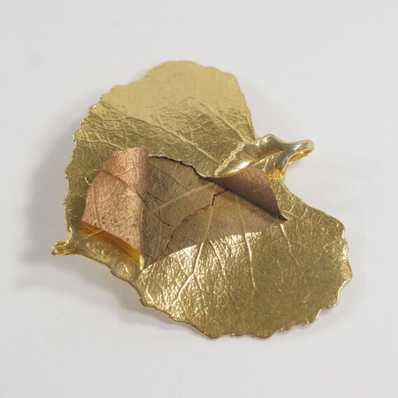 Real Birch Leaves dipped in 24K Gold Earrings Nat… - image 3