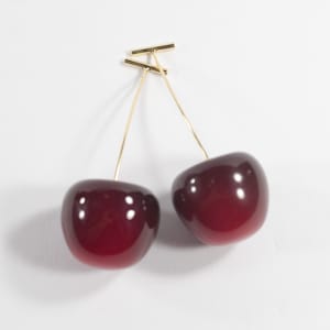 Cherry Drop Dangle Earrings Three Color options Fruit Earrings Ear Bar Stud Earrings Extra Long Dangle Earrings Fast shipping from USA!