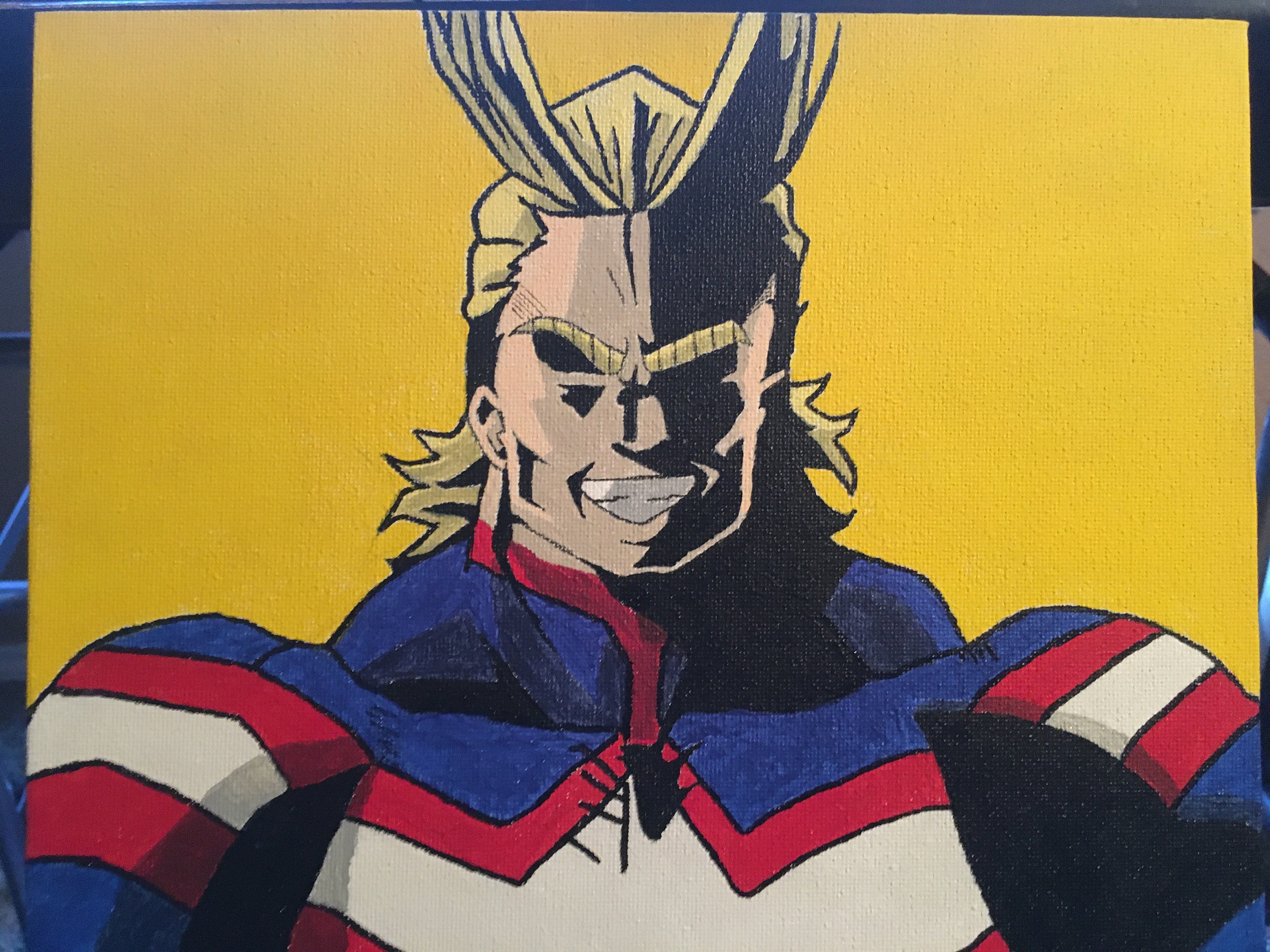 My Hero Academia All Might Hand Painted Etsy Ireland