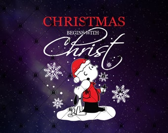 Snoopy Christmas Svg Etsy