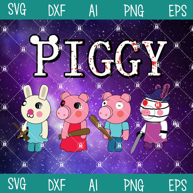 Roblox Characters Svg Piggy Svg Piggy Roblox Svg Piggy Etsy - the horror roblox ii roblox