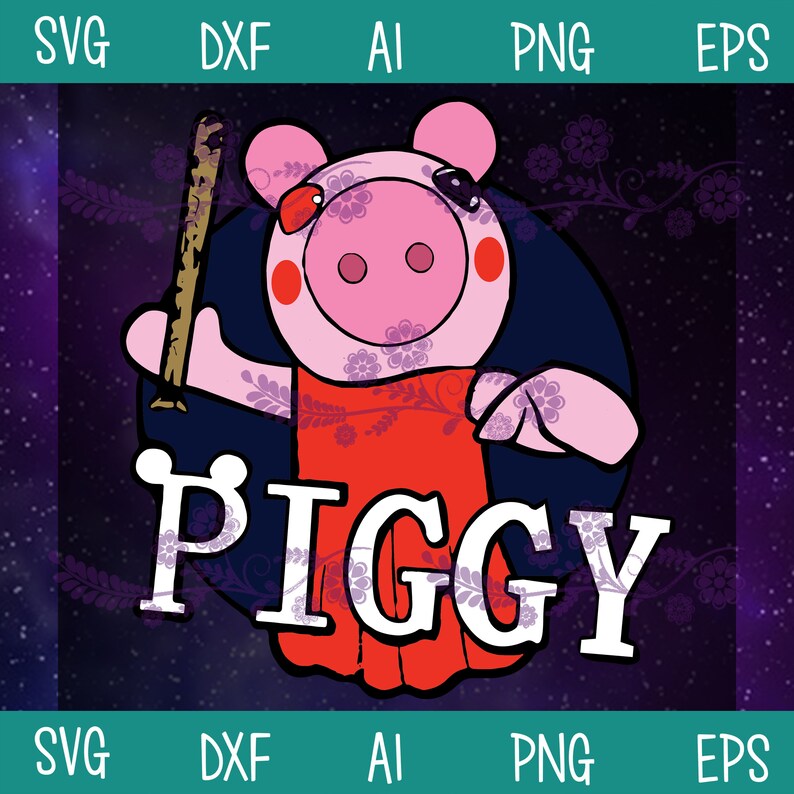 Piggy SVG Piggy Roblox SVG Piggy With Baseball SVG Piggy | Etsy