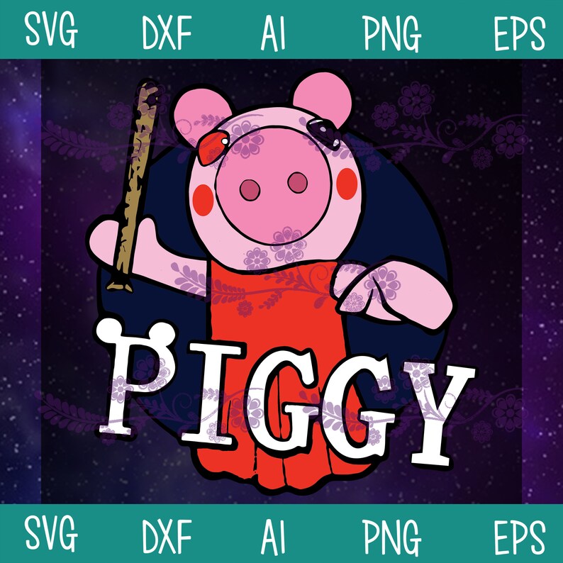 Piggy SVG Piggy Roblox SVG Piggy With Baseball SVG Piggy Etsy