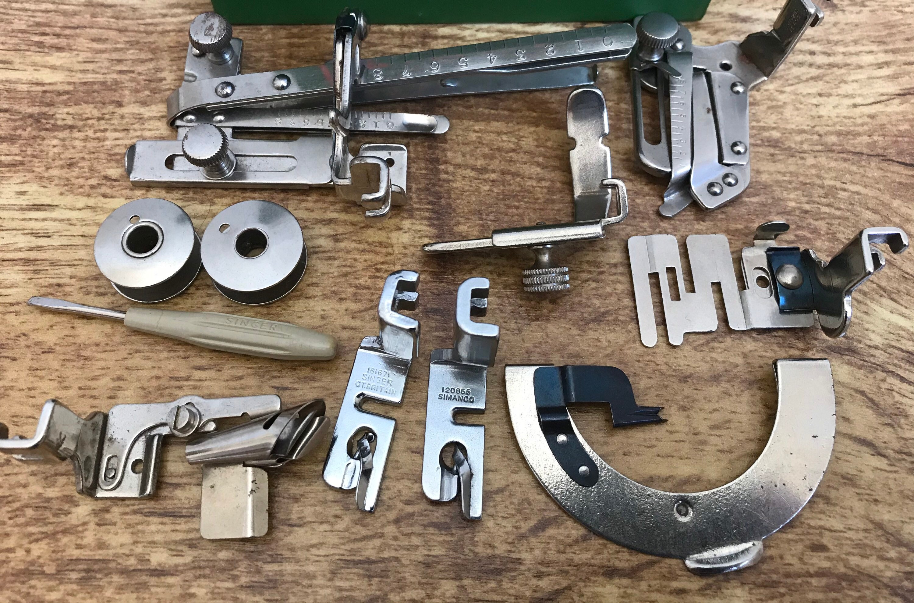 Vintage Singer Sewing Machine Accessories and Attachments with Etsy