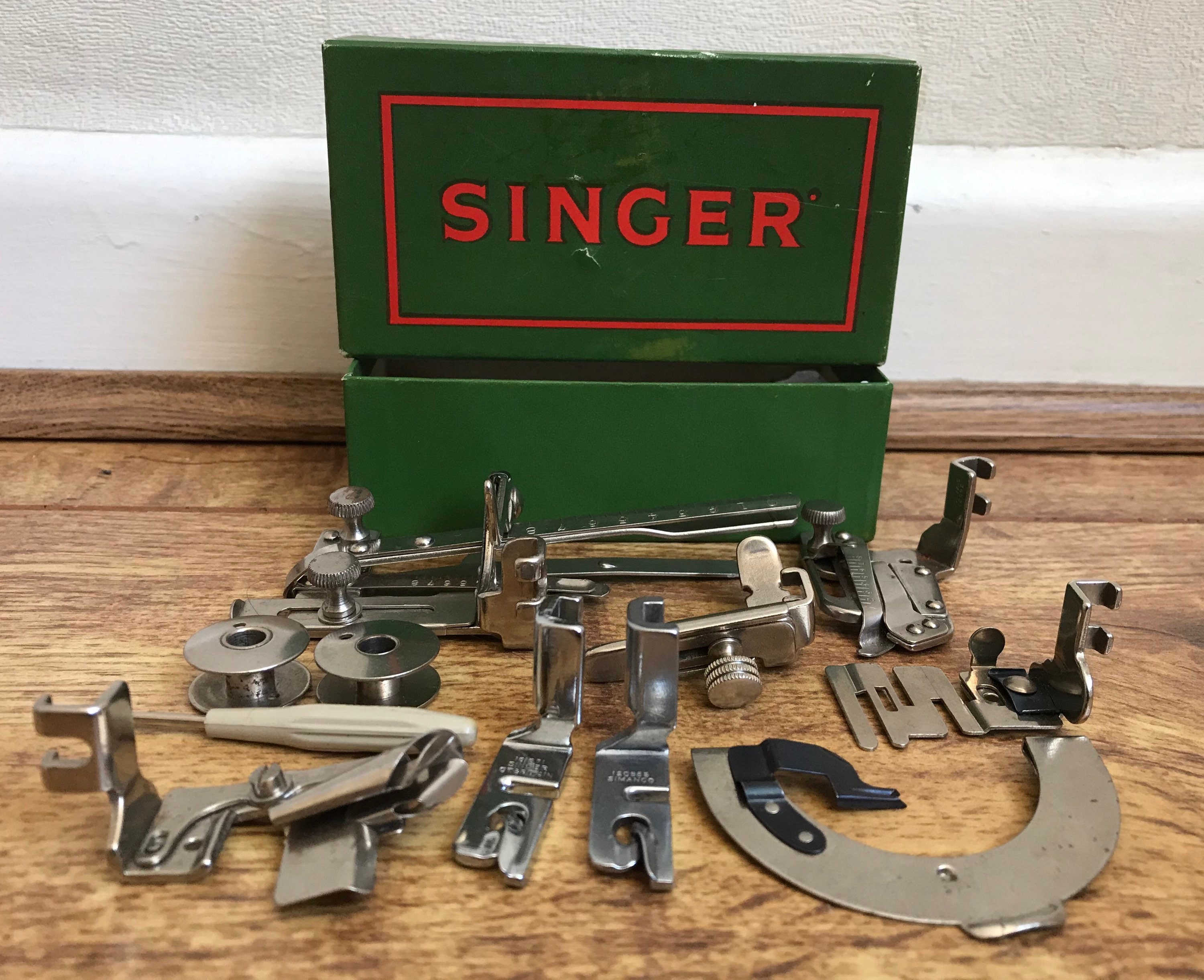 Vintage Singer Sewing Machine Accessories and Attachments with Etsy