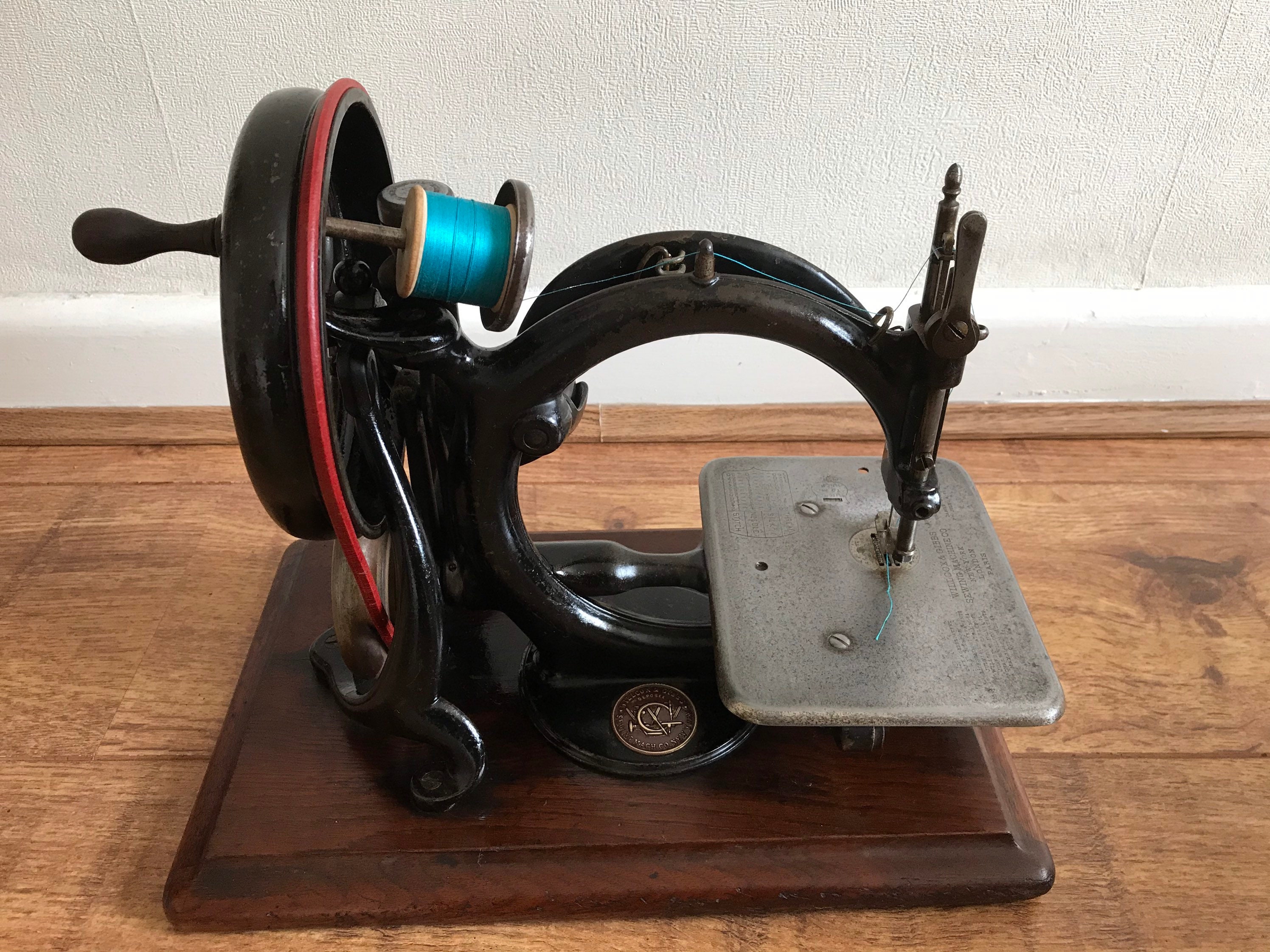 Antique Willcox & Gibbs Chain Stitch Sewing Machine With Case Etsy UK