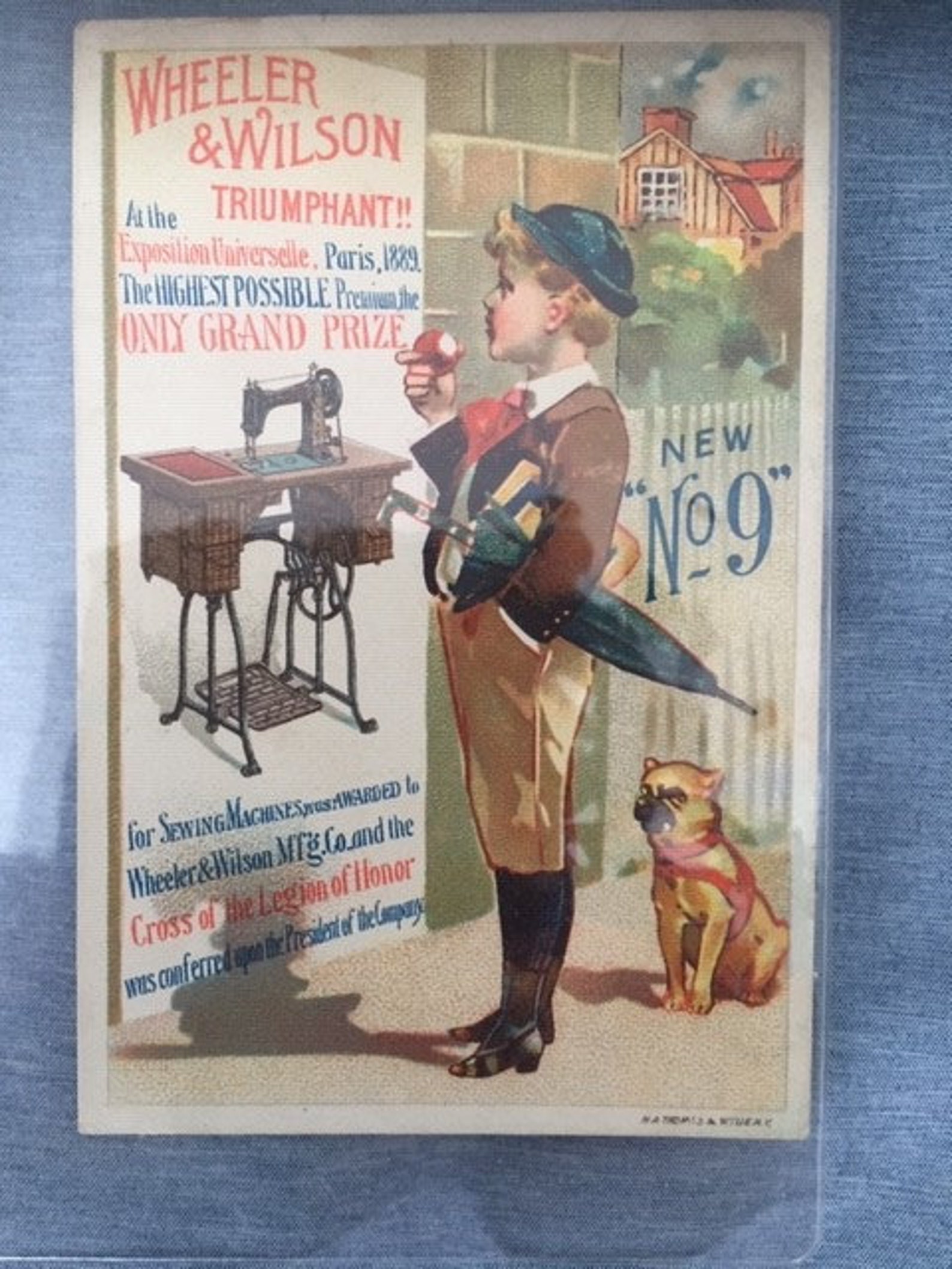 Wheeler & Wilson No. 9 Sewing Machine, Rochester, NY Advertising Trade