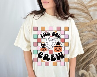 The Boo Crew Png, Retro Halloween png, Groovy Halloween Sublimation Designs, Spooky png, Pumpkin Sublimation, Groovy sublimation