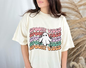 Spooky Vibes Png, Retro Halloween png, Groovy Halloween Sublimation, Spooky ghost png, Halloween Sublimation, Groovy sublimation